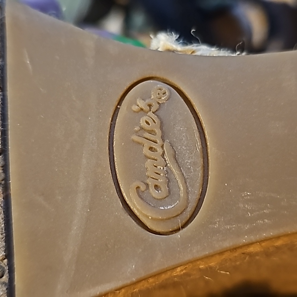 Candie's Camimi black wedge Jean material size 10 - Picture 7 of 9